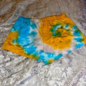 ANTHROPOLOGIE MARONIE Tie-Dye Casual Jogger Shorts